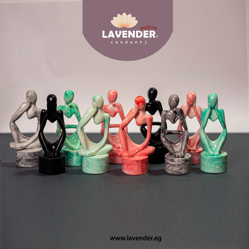 Colorful ceramic sculptures 