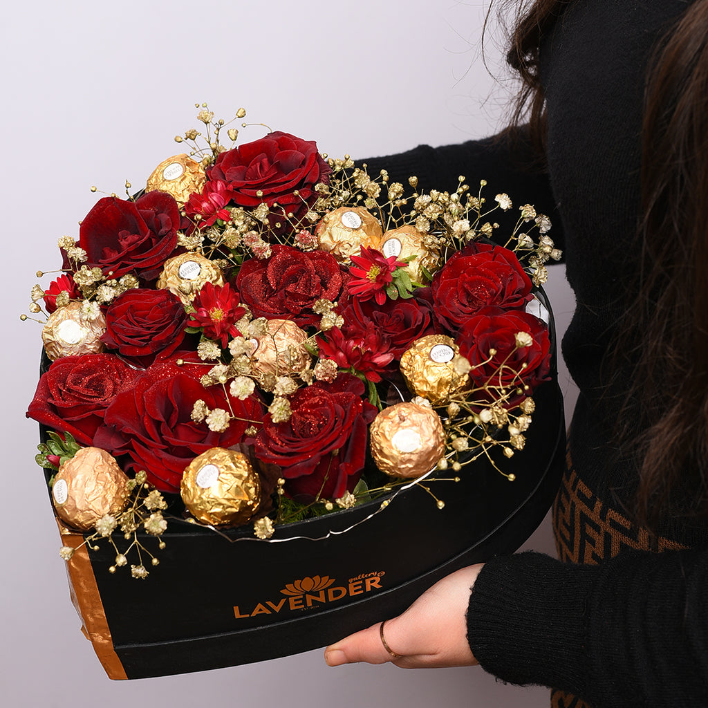  natural red roses